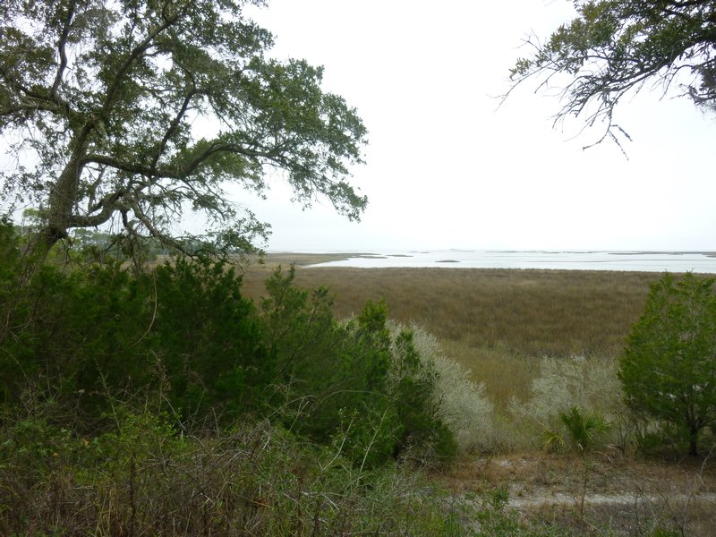 view from shell mound