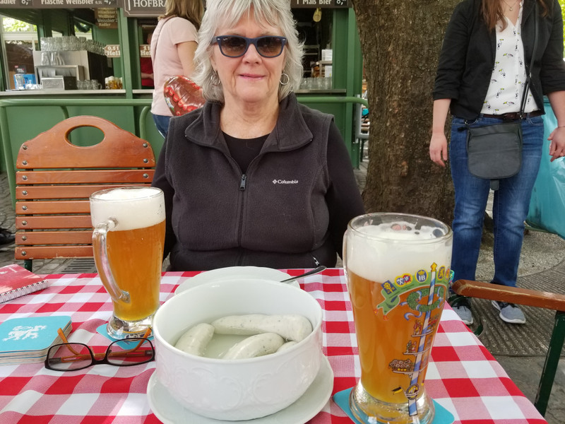 Wise woman with Weissbier