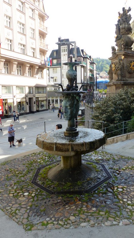 Just one of many spa fountains