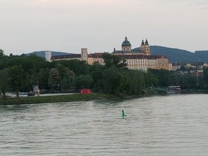 A look back from the other side of the Danube