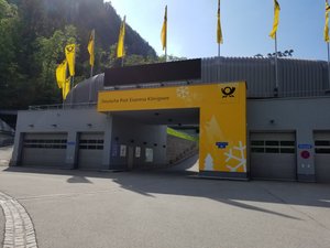 Entrance to the Königsee bobsled and luge track