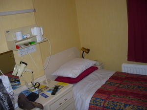 My room in the County Hotel in Carlisle