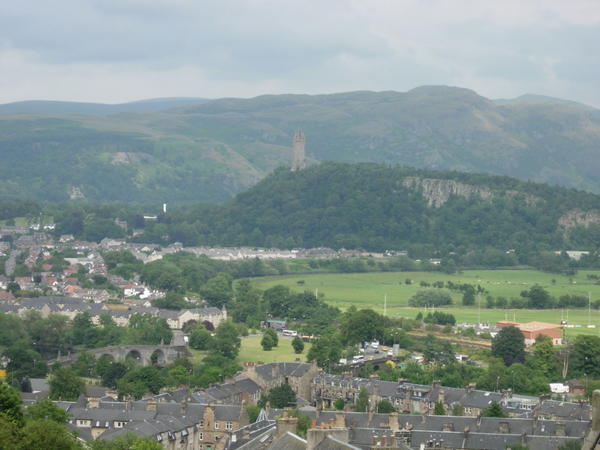 And on the next hilltop is the Wallace Monument