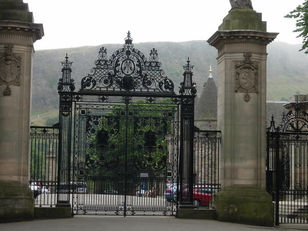 Down the street to Holyrood Palace