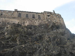 Beneath the castle walls