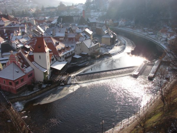 The View from the Gallery of Cesky Krumlov Castle
