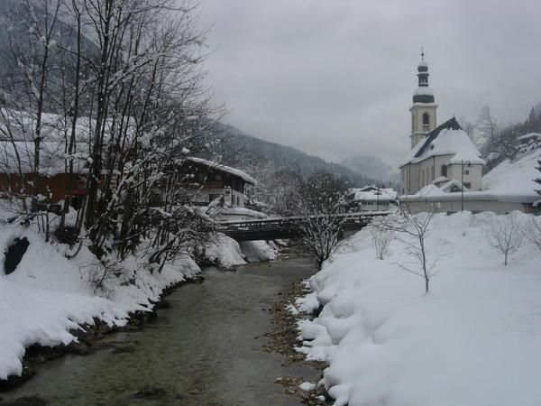 The much-imitated postcard shot of Ramsau Church