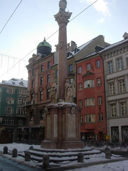 The Annasäule in Downtown Innsbruck