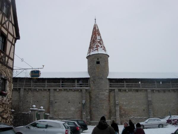 Tower atop the city wall