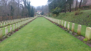 View from the Opposite End of the St Valery Cemetery