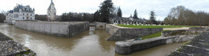 Panorama of Chenonceau Chateau