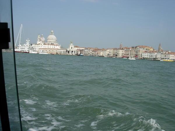 Arriving in Venice from Mestre
