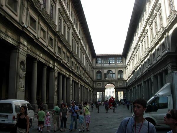 Next, the Uffizi Gallery