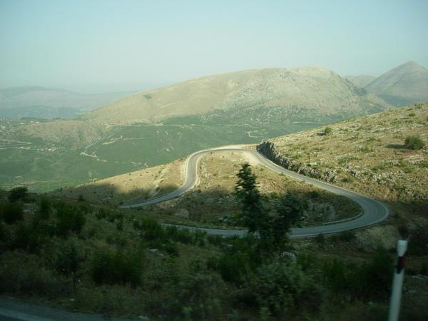 Winding our way through the Pindus Mountains