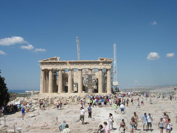 A parting shot of the Parthenon