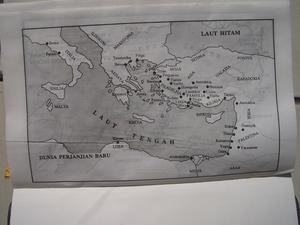 Peta timur tengah / Map of Middle East