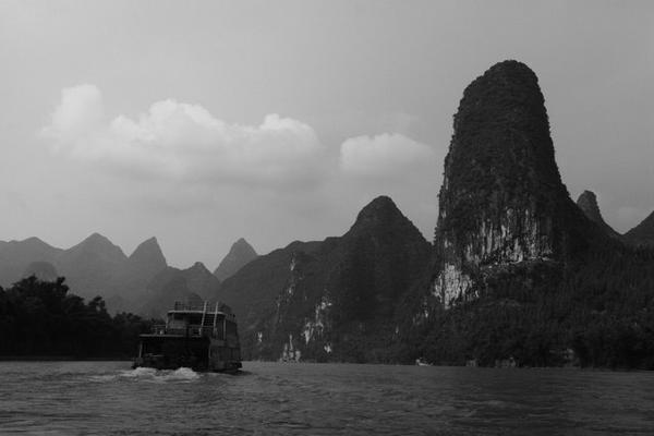 Another boat on the Li River