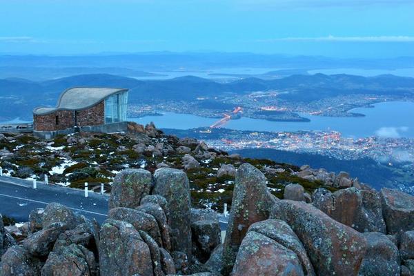 Hobart and the Derwent Estuary from Mt Wellington