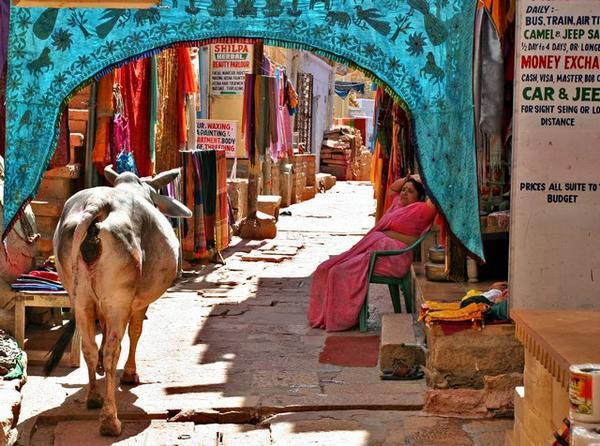 Typical street, Jaisalmer fort
