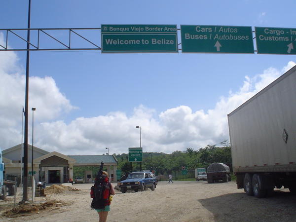 Crossing the border into Belize
