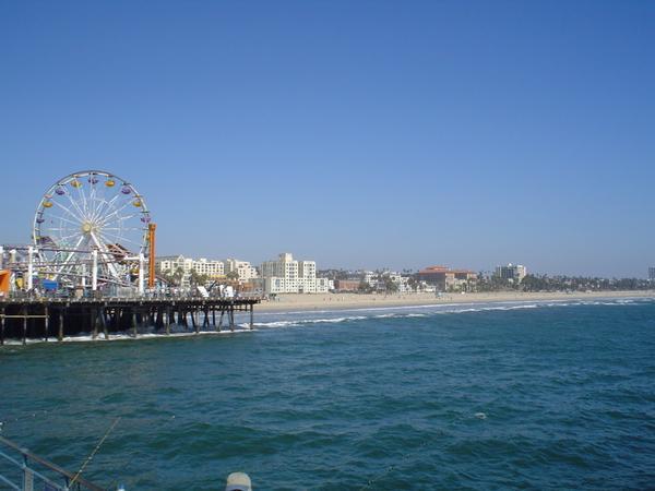 View of Santa Monica Beach & Pier