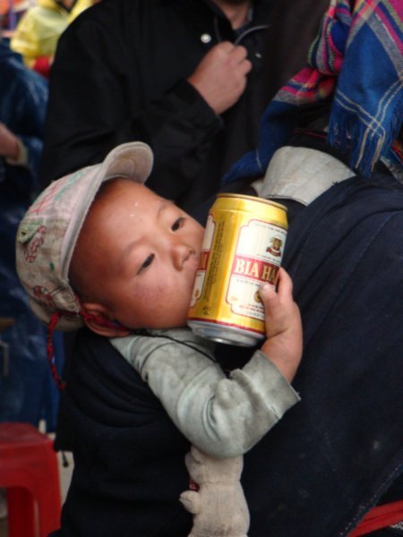 They drink at a young age in Vietnam ;)