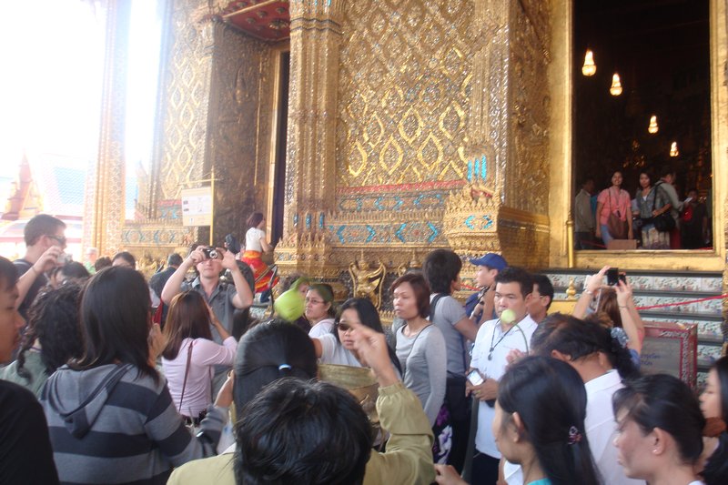 Blessings at the Emerald Buddha