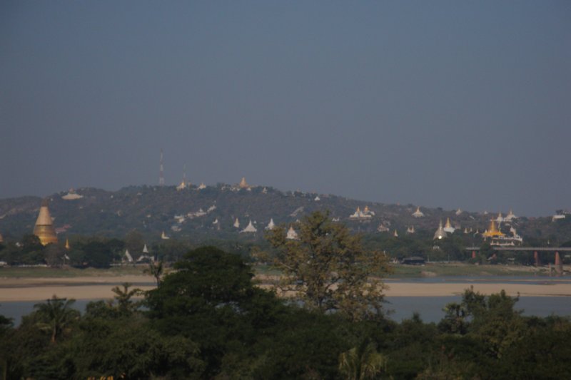 Sagaing Hill in the distance