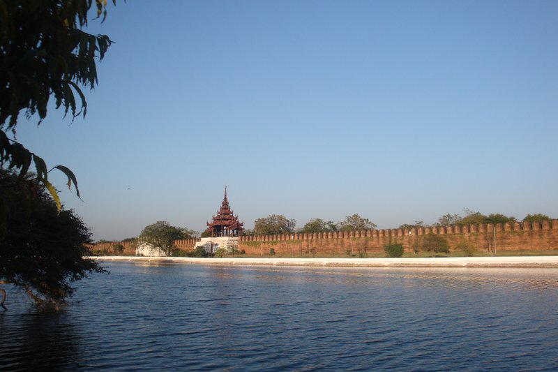 Mandalay Palace across the river