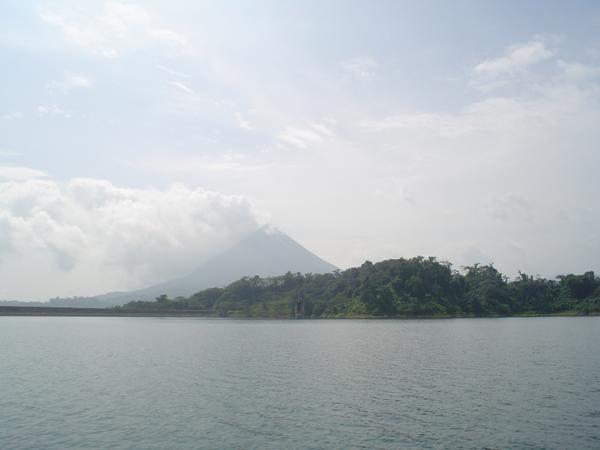 View of Arenal Volcano from the Lake