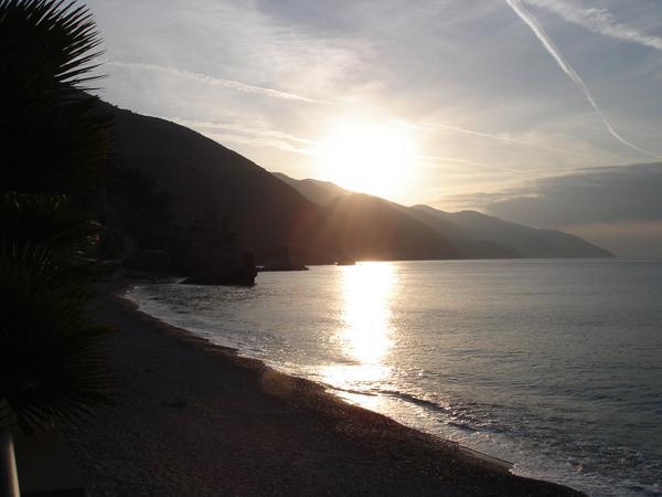 Early morning sun in Cinque Terre