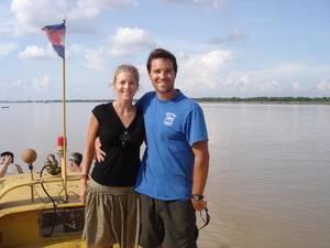 Dan and Heidi on the Mekong
