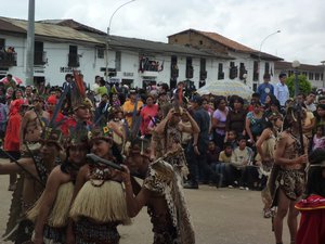 dancing amazonian people