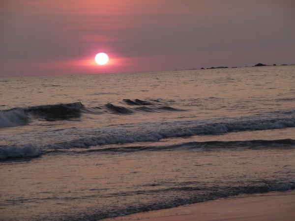 Sunset at Beach at Manuel Anotonio