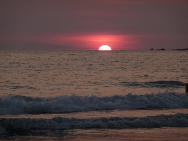 Sunset at Beach at Manuel Anotonio