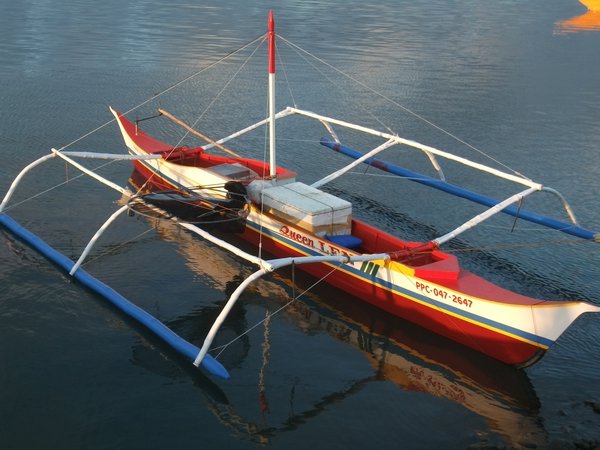 Bangkas, or outrigger canoes, everywhere