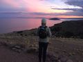 Sunset on Lake Titicaca.