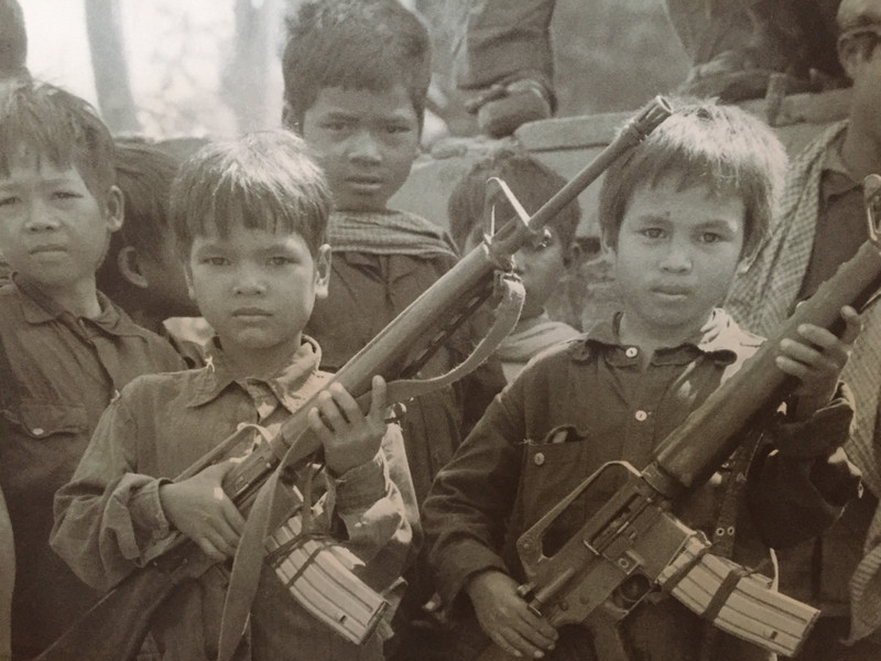 Picture of child soldiers.