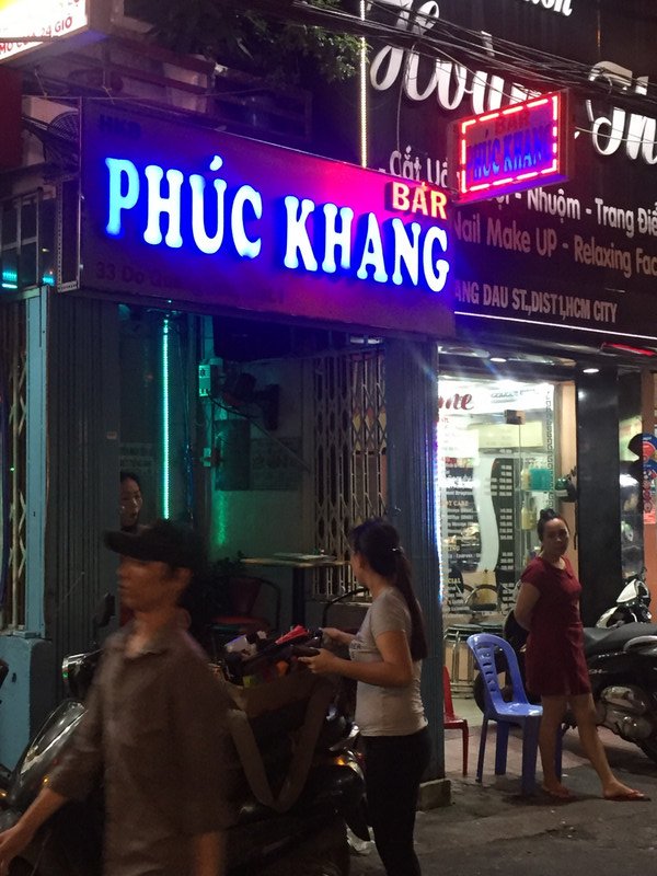 Going to the Phuc Kang bar tonight.