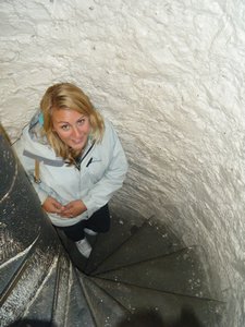 Climbing to the top of the Cathedral 