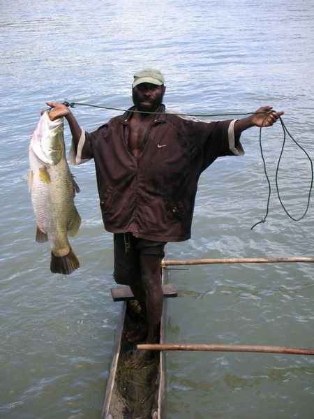 Barramundi fisherman - Oriomo River