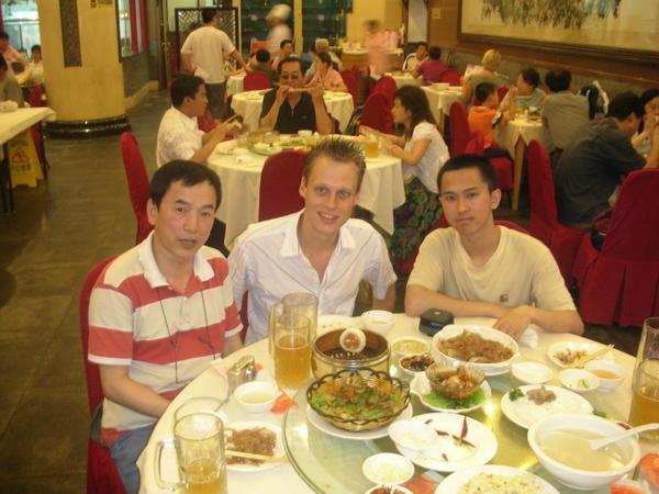 Dinner with Weifeng and Uny