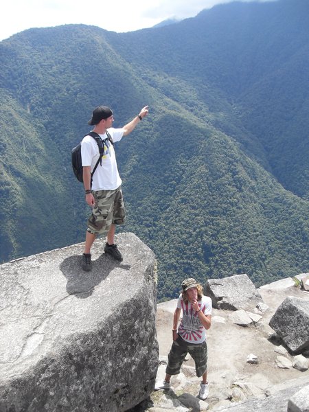 Up above Machu Picchu