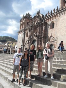 In the square in Cusco