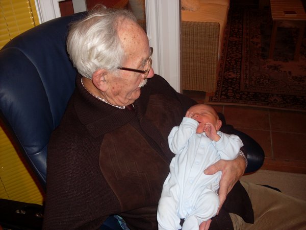 Grampy Stan and baby George Stan