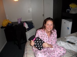 my best investment so far. Hot water bottle and penguin PJ's!