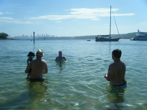 swimming at watsons bay