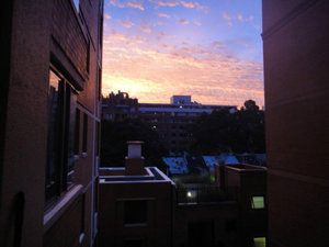 gorgeous colours - sunset from our balcony