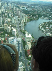 view over the gold coast