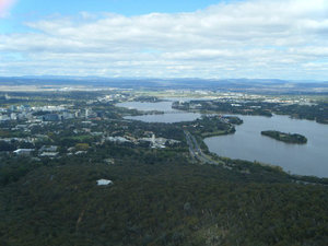 view over canberra